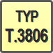 Piktogram - Typ: T.3806